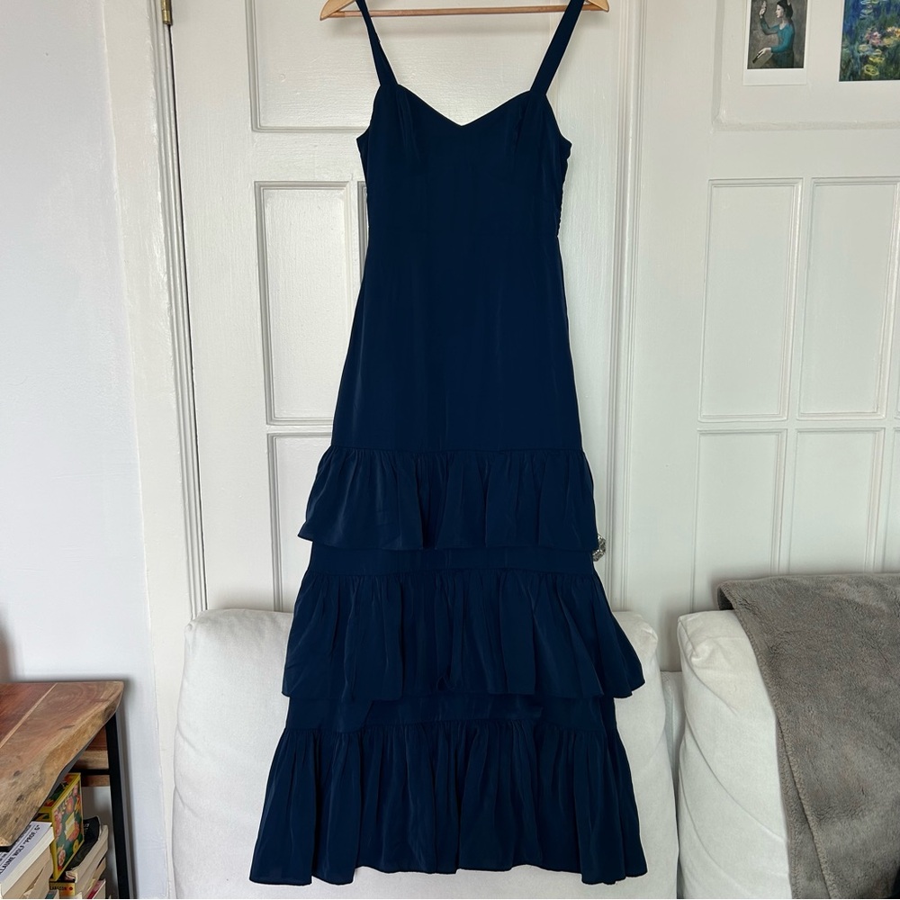 Abercrombie Navy Tiered Dress